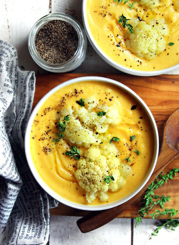 Crema di carote e cavolfiore