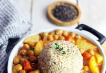 Curry cremoso vegan di ceci