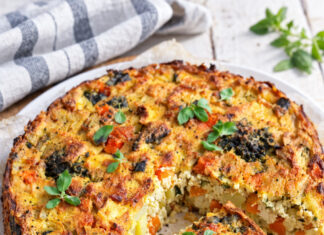Frittata vegan alta e soffice
