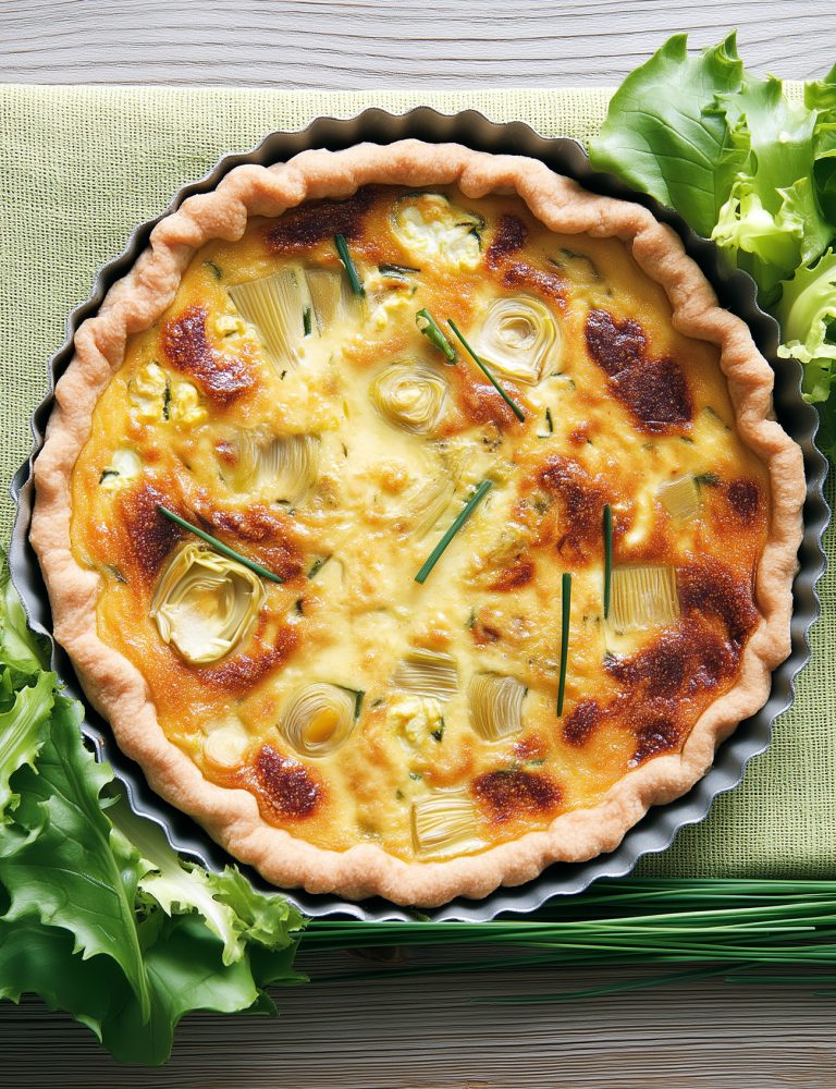 Quiche di porri, finocchi e gruyère
