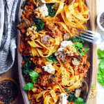 Ragu di funghi champignons e noci