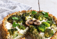 Torta salata in crosta di quinoa
