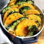 Fette di zucca e broccolo al forno