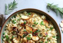 "Riso" di cavolfiore alle mandorle tostate