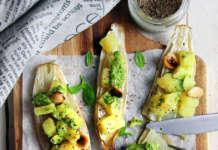 Indivia ripiena di patate al pesto