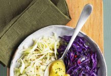 Padellata di cavolo cappuccio rosso e verde