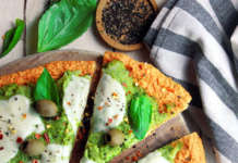 Pizza di lenticchie rosse