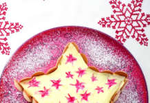 Stella di Natale con crema all'arancia