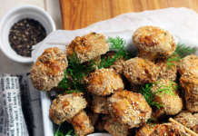 Funghi impanati al forno