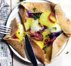 Crepes con grano saraceno ripiene