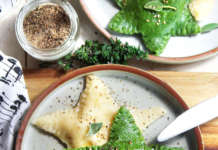 Ravioli di spinaci vegan