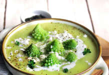Zuppa con cavolo romanesco