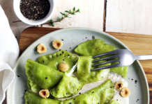 Ravioli con broccoli