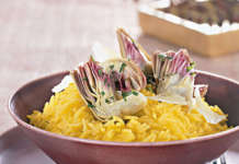 Riso basmati con carciofi e zafferano