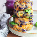 Polpette di patate e cavolo viola
