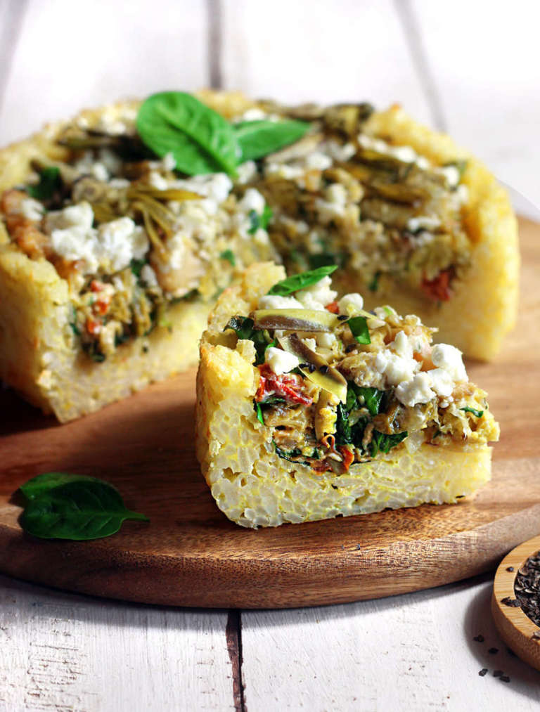 Torta salata di riso
