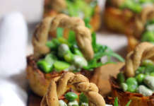 Cestini di patate con fave, senza glutine