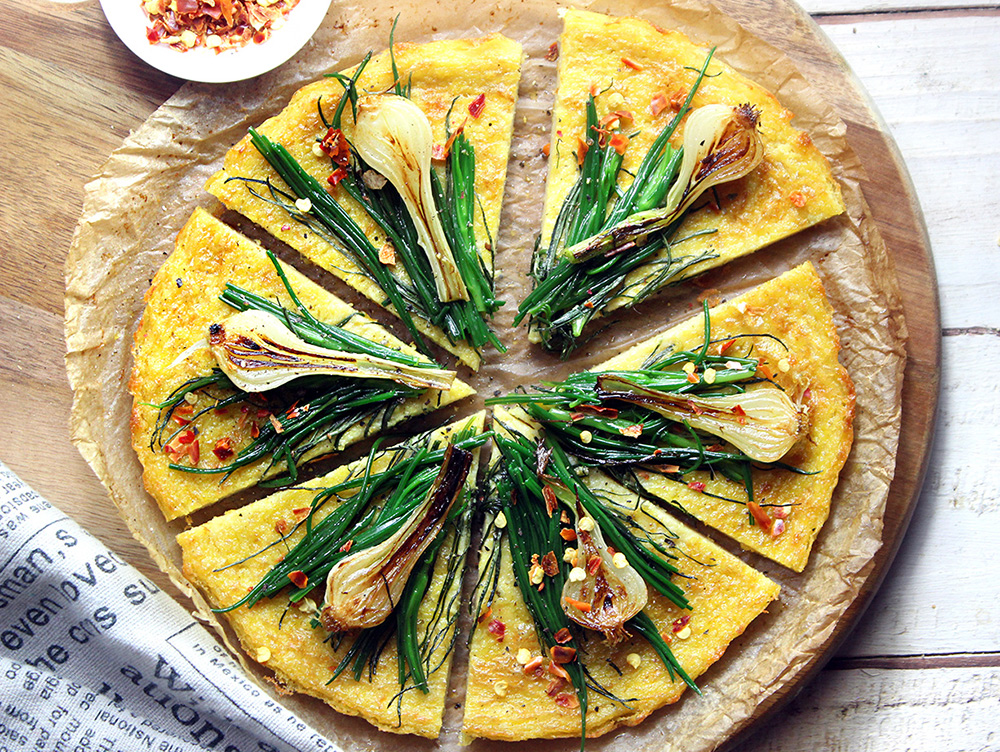 farinata-agretti-cipollotto Farinata di ceci con agretti