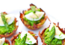 Nidi di patate con crema di asparagi e uova