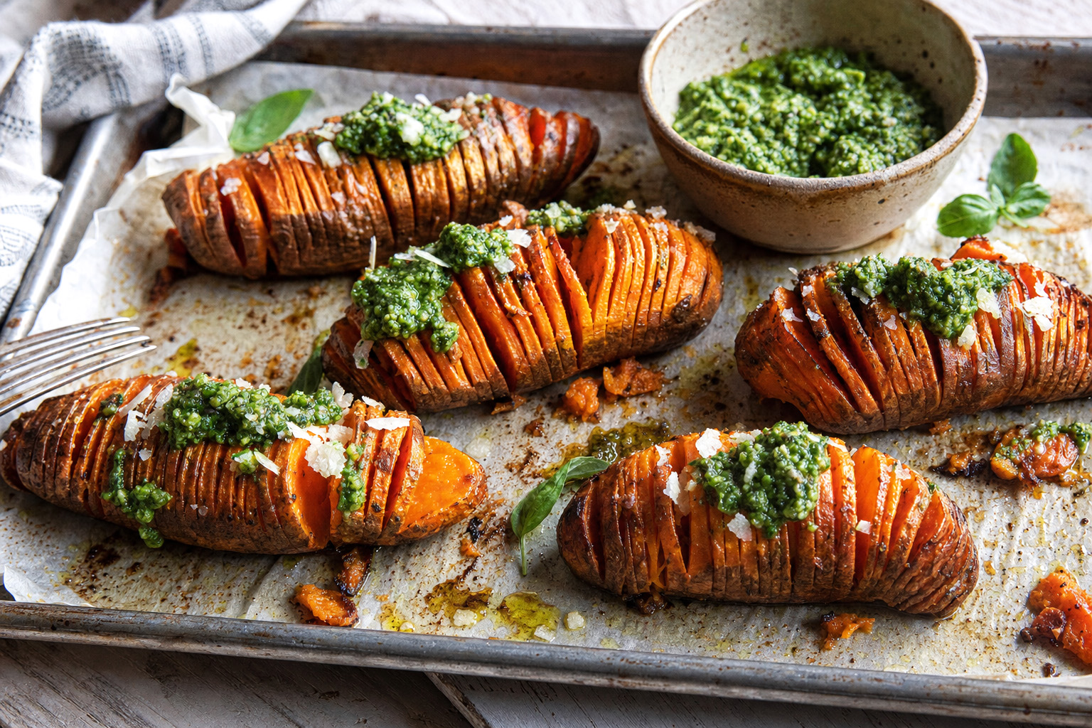 patate-dolci-hasselback-forno Patate dolci intagliate al forno