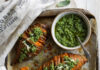 Patate dolci intagliate al forno