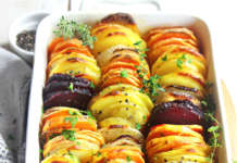 Ratatuille patate, cipolle, barbabietola