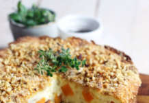 Torta salata ricotta e patate dolci