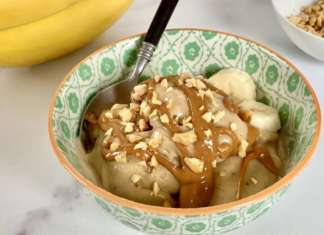 Gelato di banane e arachidi: un dessert sano, veloce e leggero