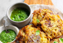 Frittelle di cipolle vegan