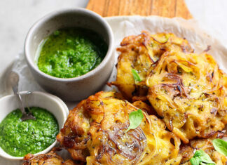 Frittelle di cipolle vegan