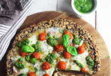 Pizza proteica di quinoa