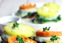 Sanwich di patate e spinaci