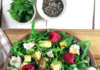 Insalata di rucola con lamponi