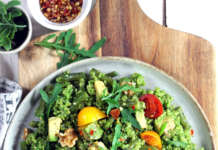 Quinoa al pesto di rucola e fagiolini