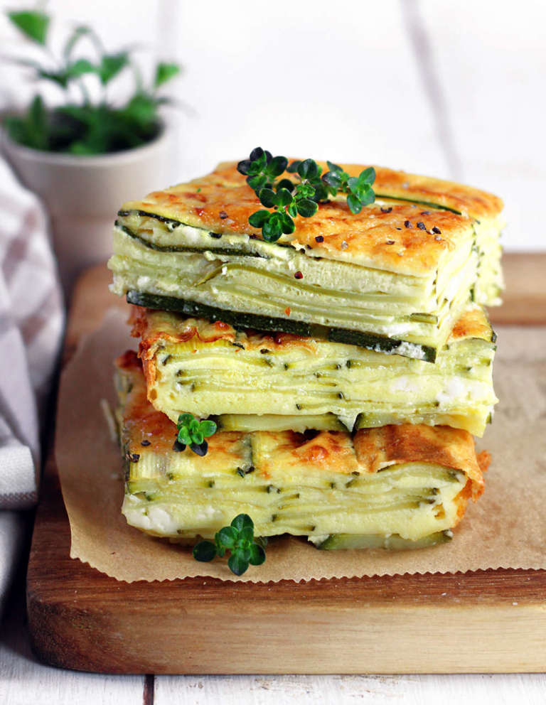 Millefoglie di zucchine e yogurt