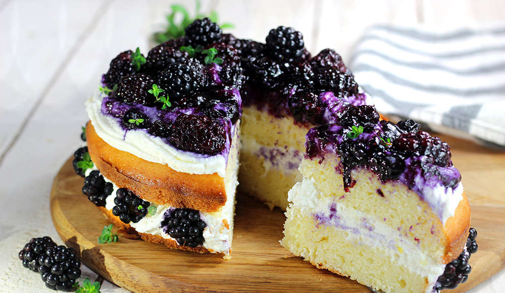 Torta ricotta, more e limone