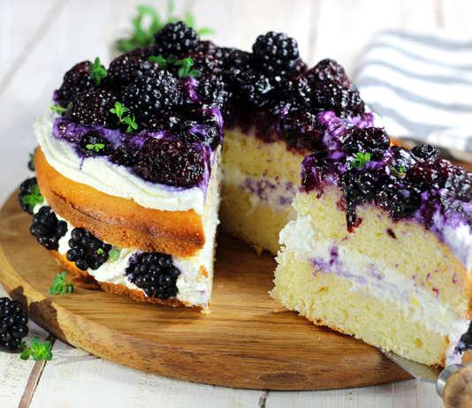 Torta ricotta, more e limone
