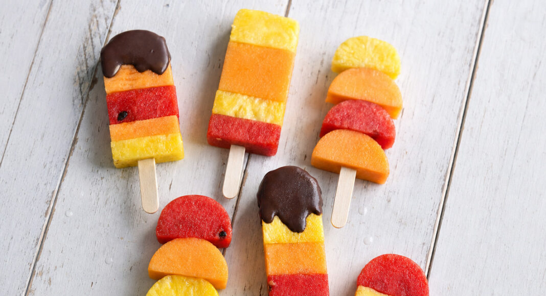 Idea dessert di frutta - gelato stecco