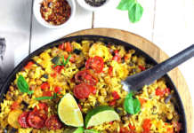 Paella vegan