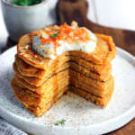 Pancakes vegan con carote