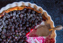 Torta di mirtilli alla vaniglia