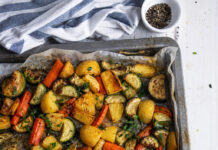 Patate, carote e zucchine al forno