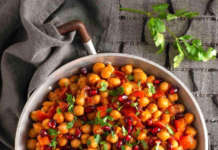 Stufato piccante di ceci alla melagrana