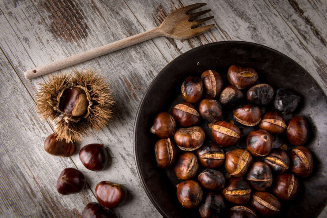 Castagne caldarroste