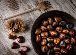 Castagne caldarroste