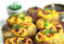 Patate ripiene di crema morbida