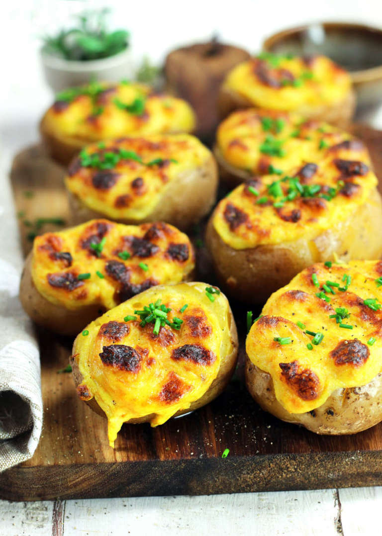 Patate ripiene di crema morbida