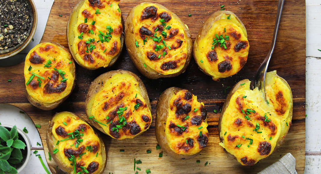 Patate ripiene di crema morbida