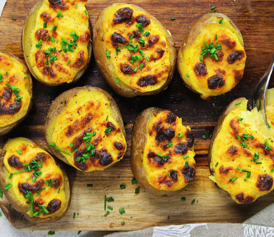 Patate ripiene di crema morbida