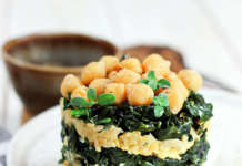 Tortino di ceci e cavolo nero